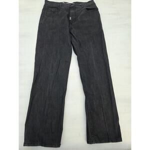 LRGeans Jeans Mens Size 36 Black Lifted Research Relaxed Straight Leg